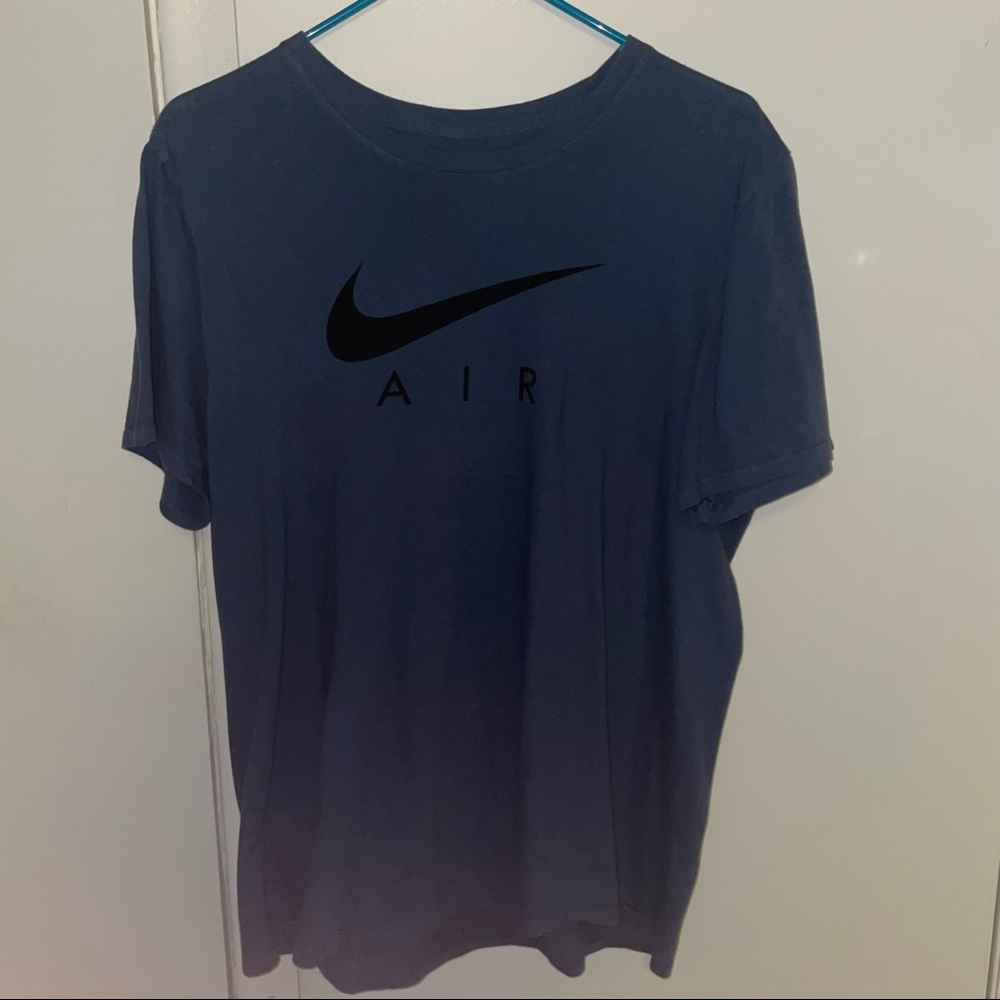 Nike Men’s Large Blue/Black Logo “Air” T-Shirt